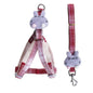 Nylon Dog Harness and Leash Set Rabbit Plush Design 4