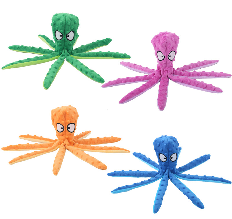 Wholesale Dog Squeaky Toys Octopus1
