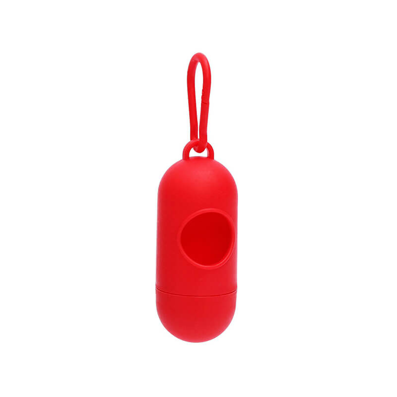 Wholesale dog poop bag dispenser holder red