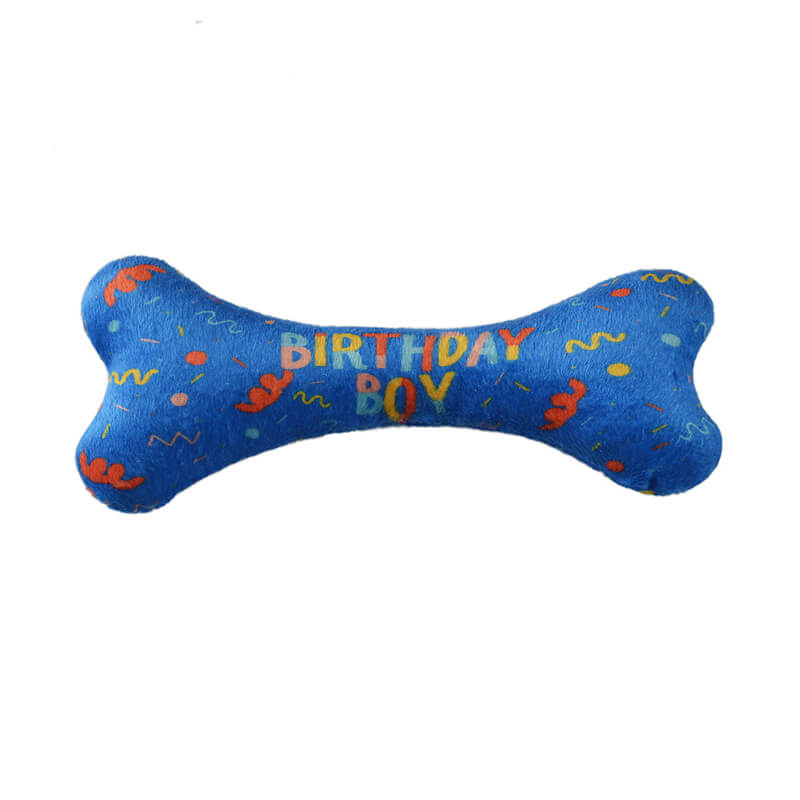 Wholesale Dog Birthday Bone blue