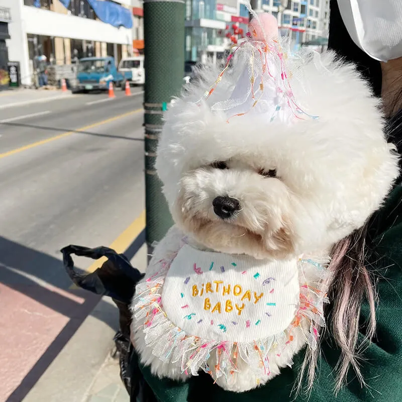 Wholesale Dog Cat Birthday Scarf Hat 12