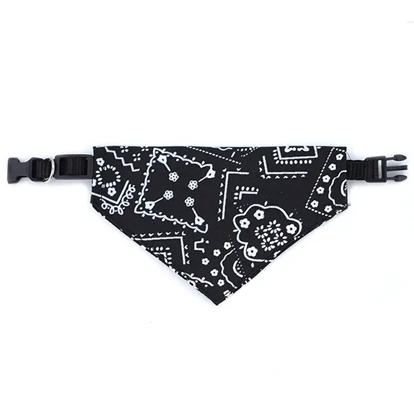 Wholesale Dog Collar Bandana Printing black
