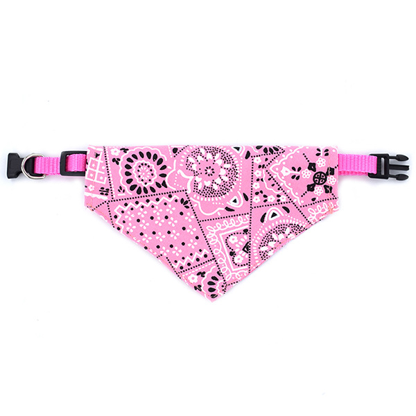 Mayorista Collar de perro Bandana Impresión rosa