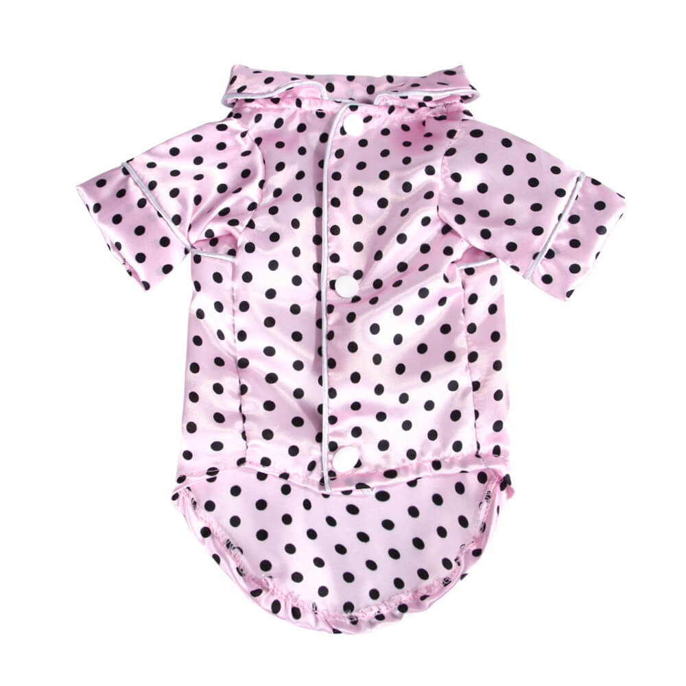 Wholesale Dog Pajamas pink dots
