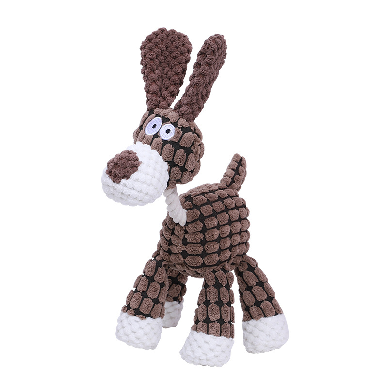 Wholesale Dog Plush Toy Squeaky Donkey Dog