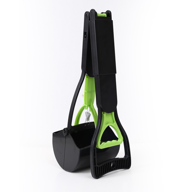 Wholesale Pet Pooper Scooper with Foldable Handle green