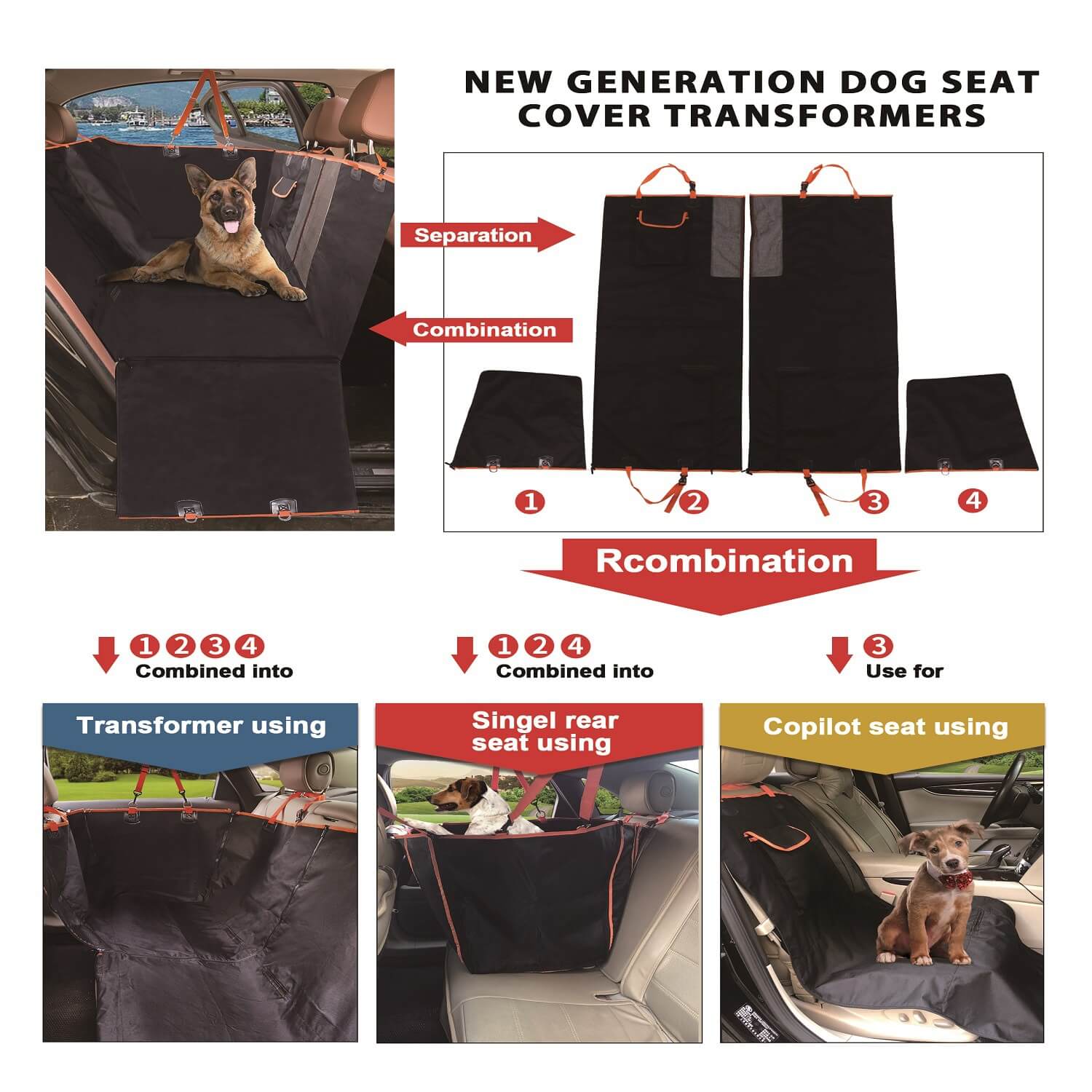 Wholesale Pets Supplies Dog Car Seat Cover 1