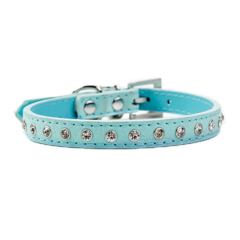 Wholesale Rhinestone Pet Collar for Dog Cat blue