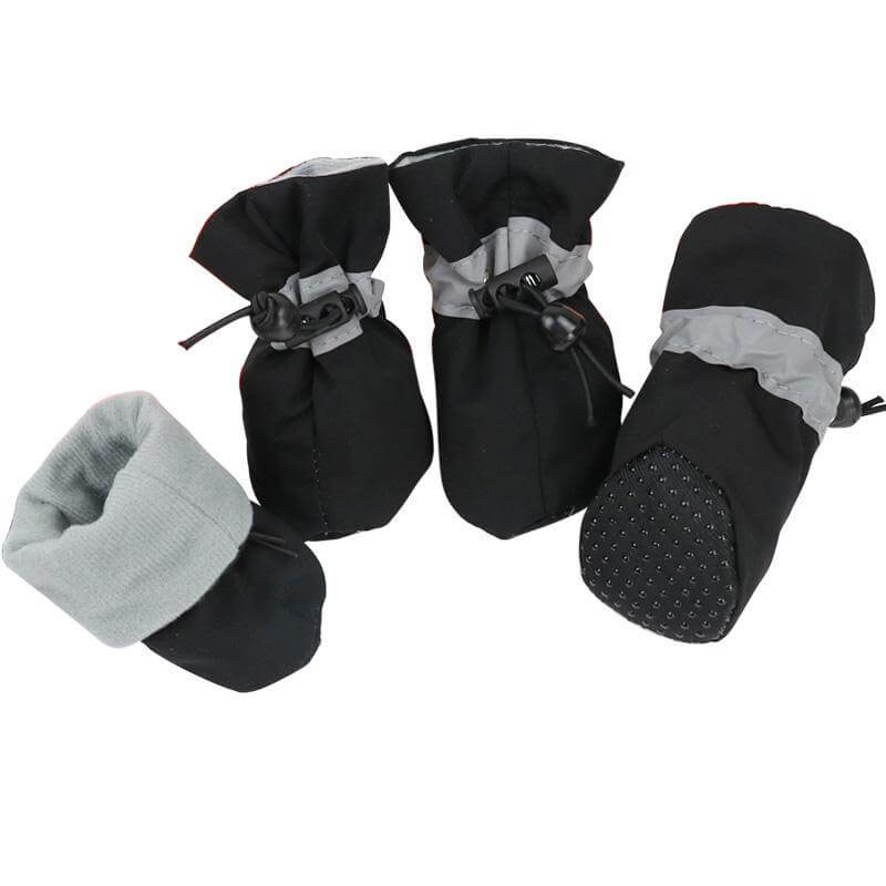 Wholesale Waterproof Pet Dog Shoes Anti slip black
