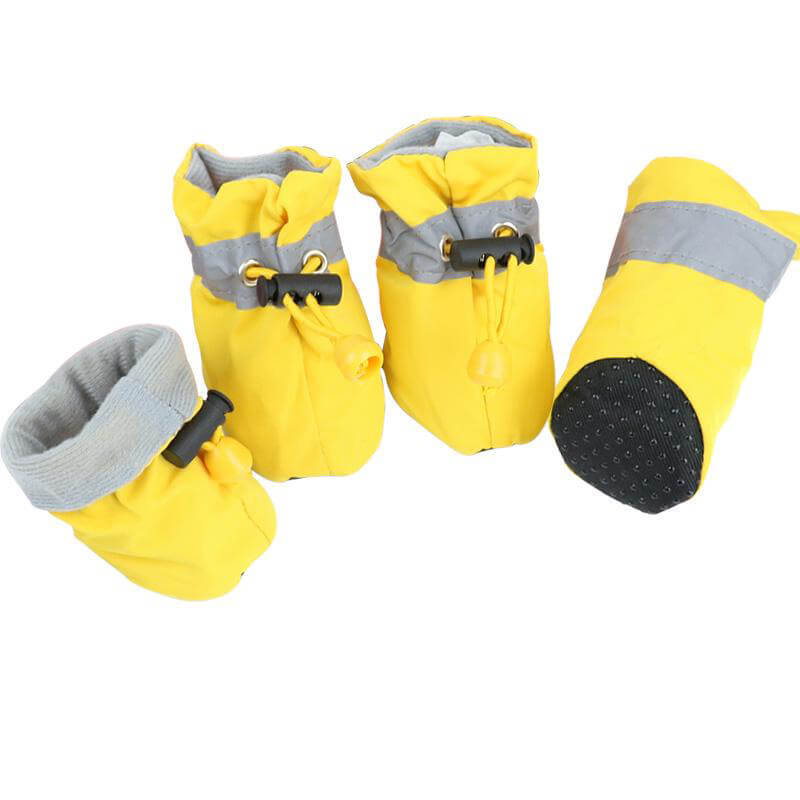 Wholesale Waterproof Pet Dog Shoes Anti slip yellow