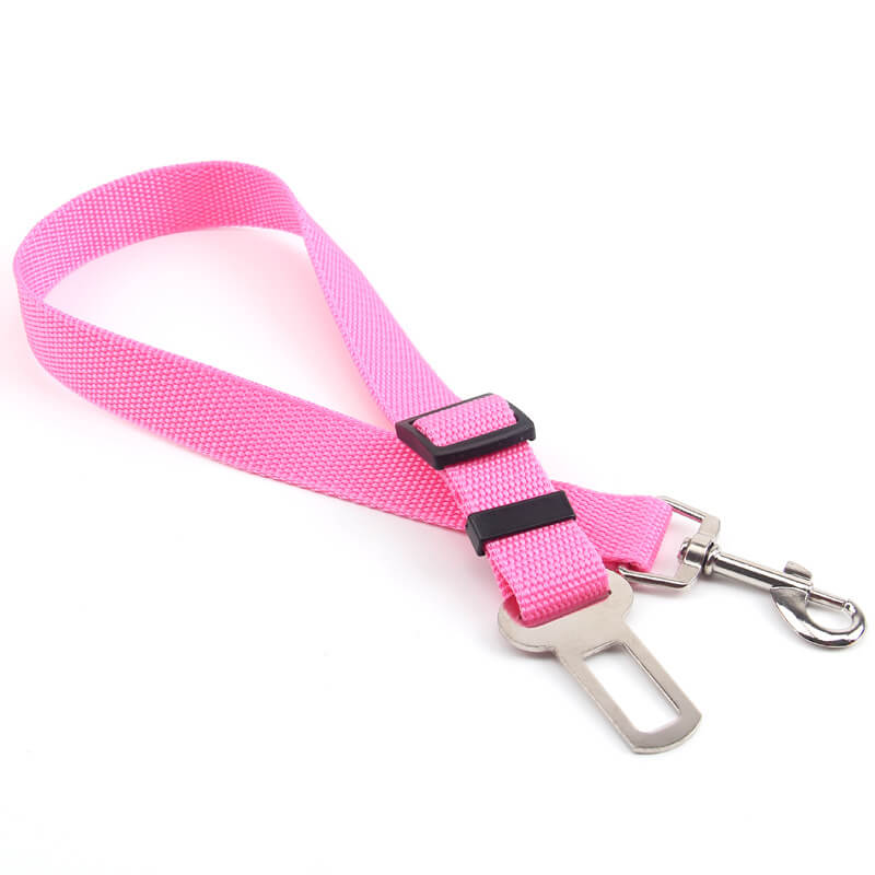 Wholesale pet supplies dog car safety belt pink
