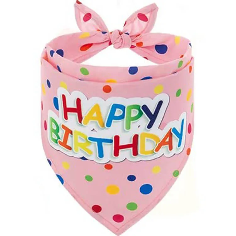 Dog Birthday Party Supplies Set Crown Hat Skirt Bandana Numbers2