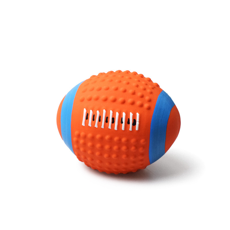 Großhandel Fußball Basketball Baseball Tennis Squeaky Latex Gummi Hundespielzeug Bälle (4)