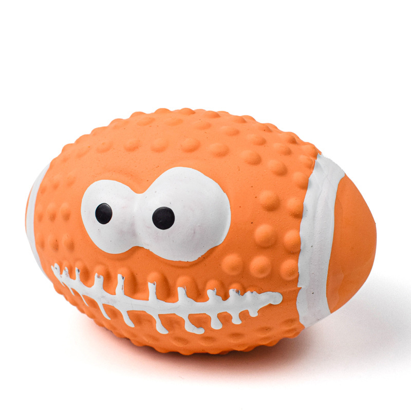 Wholesale Football Basketball Baseball Tennis Squeaky Latex Rubber Dog Toy Balls (7)