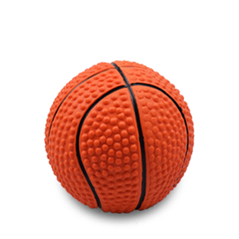 Großhandel Fußball Basketball Baseball Tennis Squeaky Latex Gummi Hundespielzeug Bälle (9)