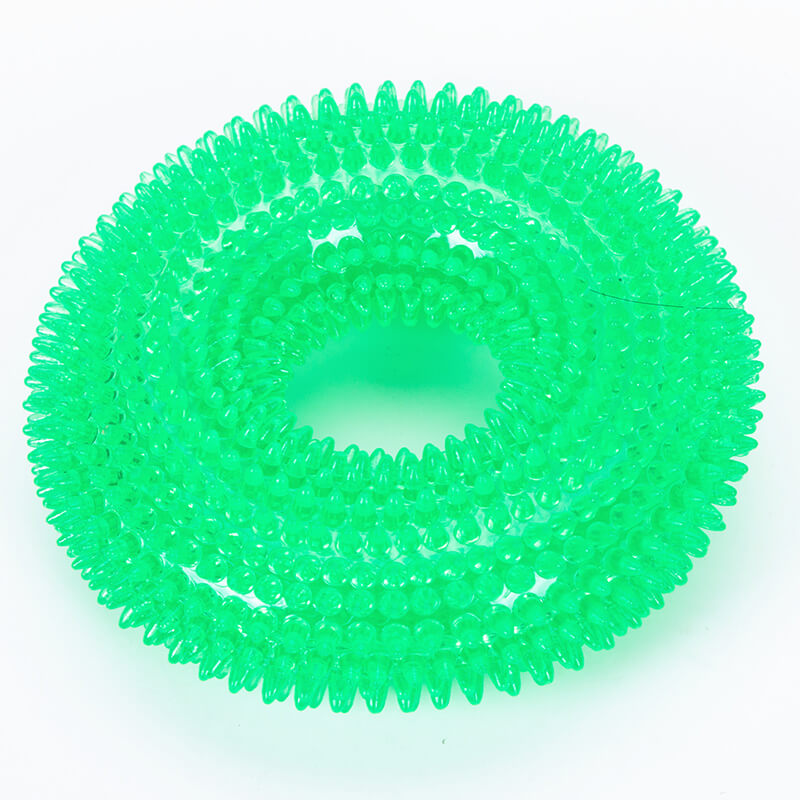 Wholesale Squeaky Interactive Spiky Ring Dog Chew Toys (9)